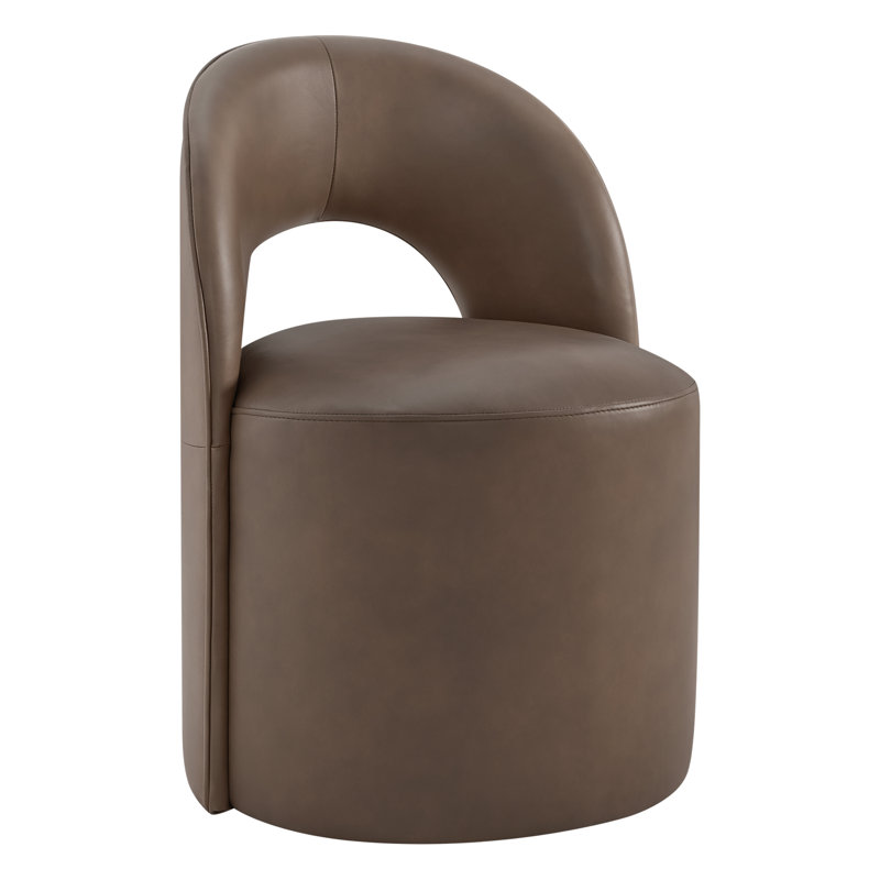 Chaise de salle à manger pivotante Neta, Sable