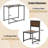 Amberjack 2 - Person Four Leg Base Dining Set