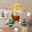 Mobile Woodland Bear pour lit de bébé