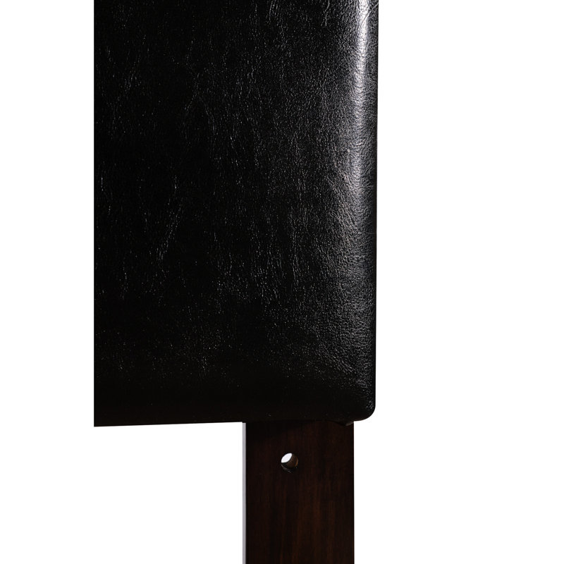 Tête de lit double en similicuir noir - réglable, G0112, livraison rapide expédiée en cuir à hauteur réglable, livraison rapide