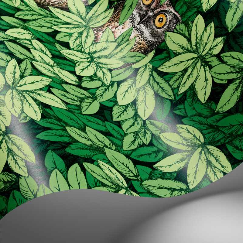 Fornasetti Senza Tempo II Floral Wallpaper Roll, Green