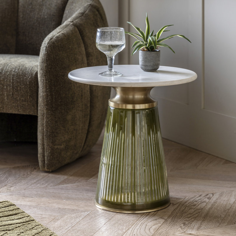 Pendelton End Table, Green