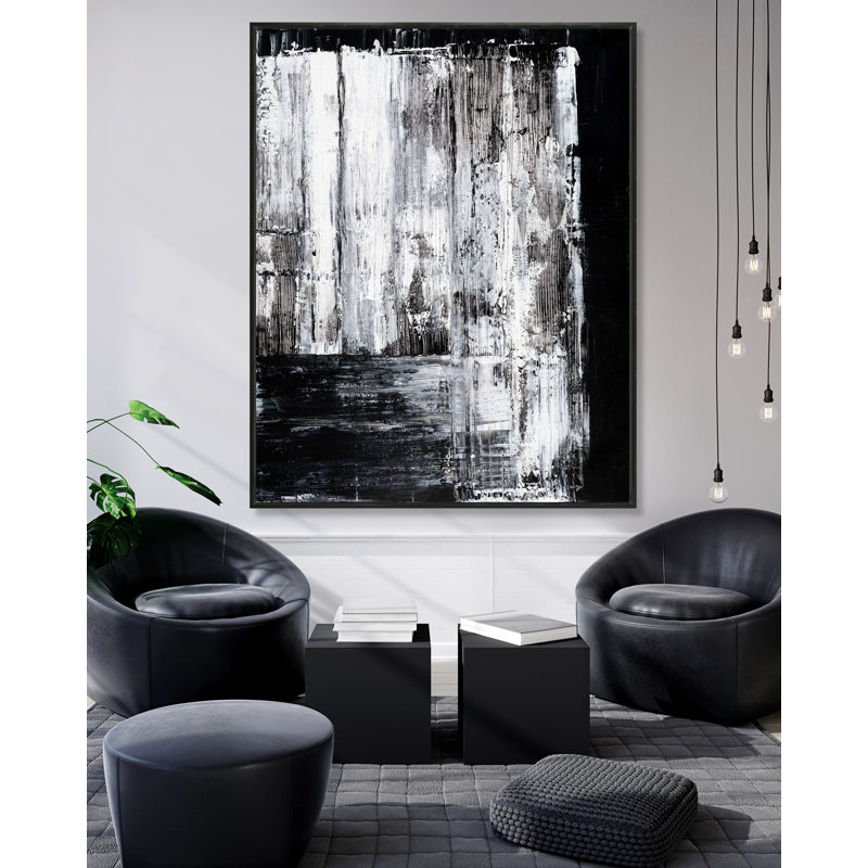 «Distressed by Yaffa G», reproduction sur toile, Cadre noir, H 40 po x l 35 po