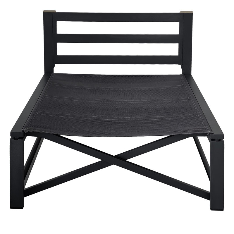 Fauteuil d'extérieur sans accoudoirs Flexiform, Tissu bleu