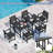 Bensley 70''L x 32''W Separable Patio Dining Table HDPE-1322164085