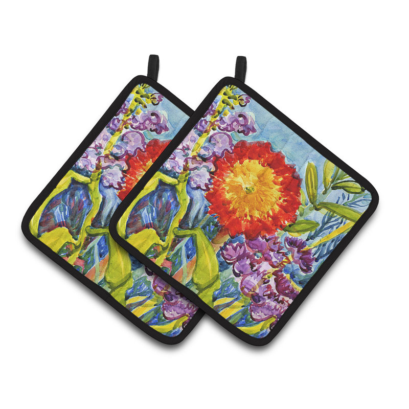 Cuisinier poignée east urban home fleur-tournesol