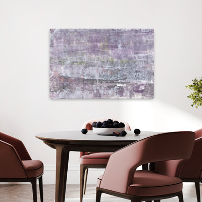Art contemporain contemporain abstrait lilas au lever du soleil
