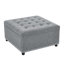 Repose-pieds capitonné classique avec garniture cloutée, polyvalent pour le salon et la chambre à coucher, compartiment caché, revêtement durable.-208221884
