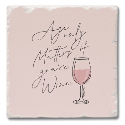 Age Matters Single Tumbled Tile Coaster Create Your Own Collection