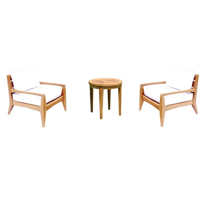 Noida 2 - Person Patio Conversation Sets with Cushions