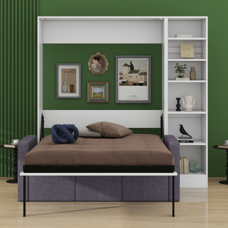 Lit escamotable avec canapé et tablettes Murphy