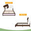 Lit plateforme double tapissier