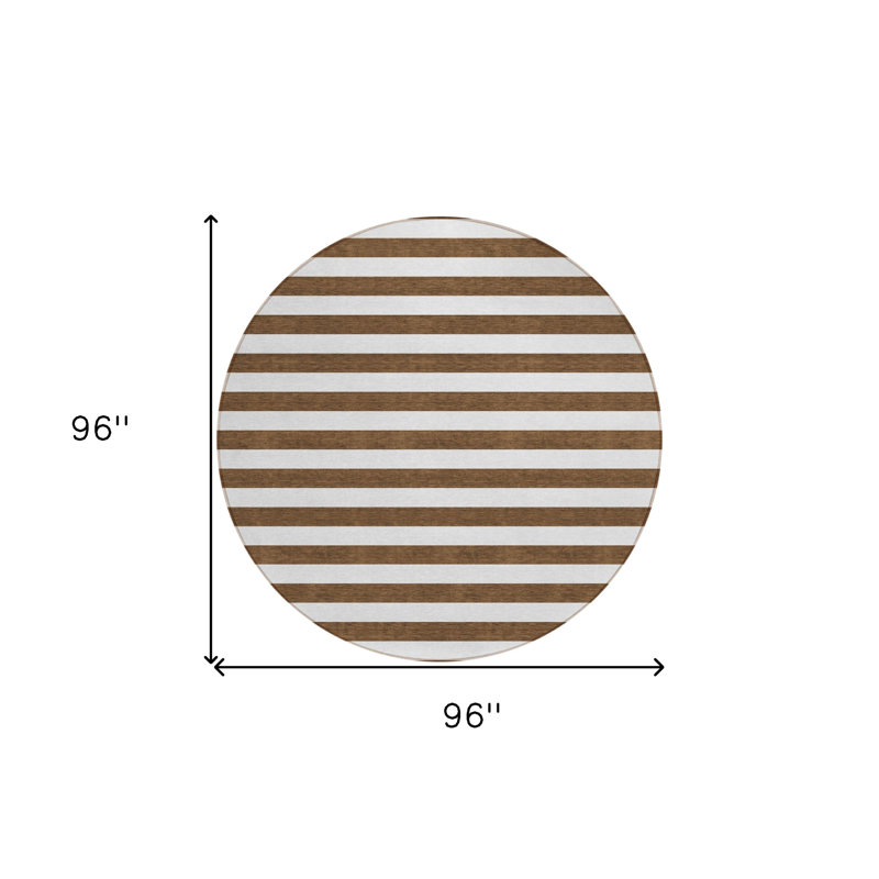 Tapis d'intérieur rond 8 po