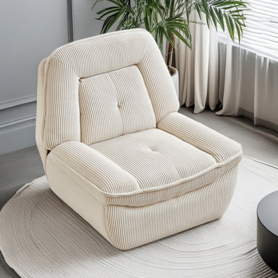 360 Degree Corduroy Swivel Upholstered Manual Recliner Chair,Theater Recliner Sofa,Nursery Glider Rocker For Living Room