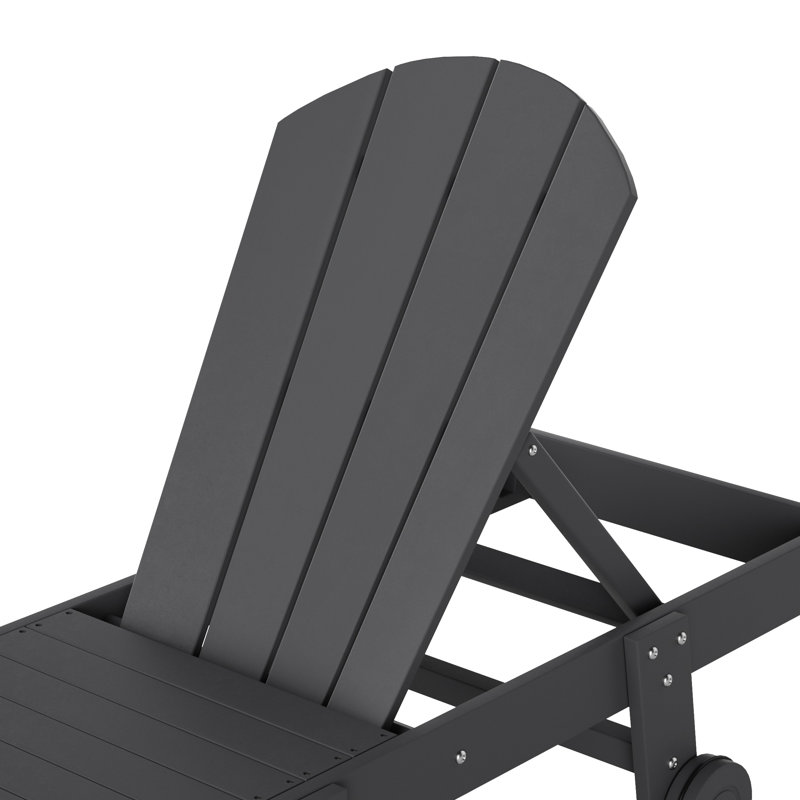 Méridienne inclinable en polyuréthane longue de 77,6 po Laguna, Gris