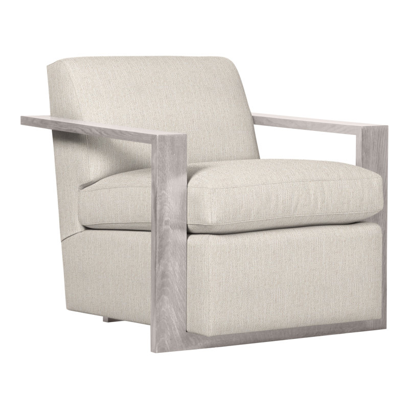 Thom Filicia Home Upholstered Armchair, Dove Gray, Instant Parchment