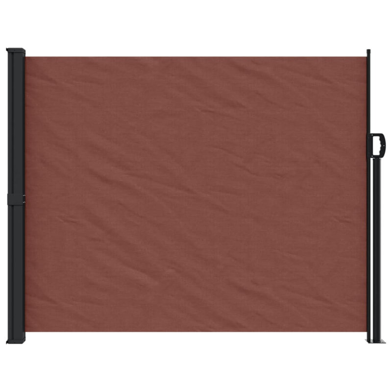 Retractable Side Awning, 160cm H x 300cm W, Brown