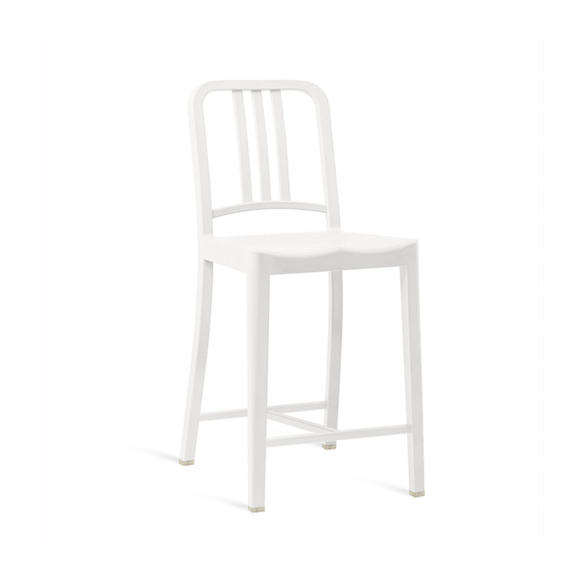 111 Navy® Stool by Coca-Cola, Counter Stool (25" Seat Height), Snow White