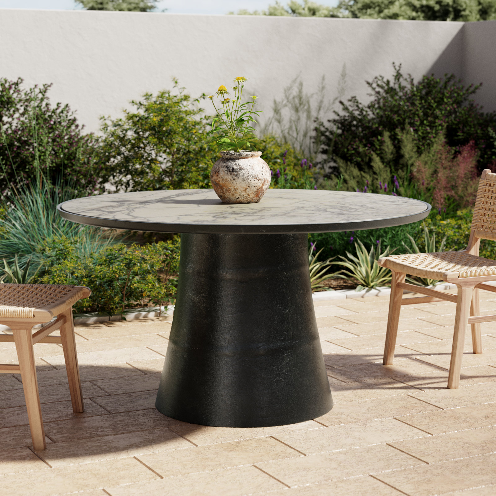 Emzy 55" Patio Dining Table