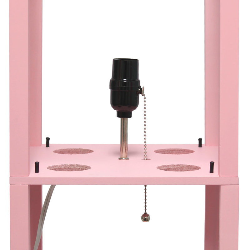 Lampe sur pied 63 po Raffles, Rose clair