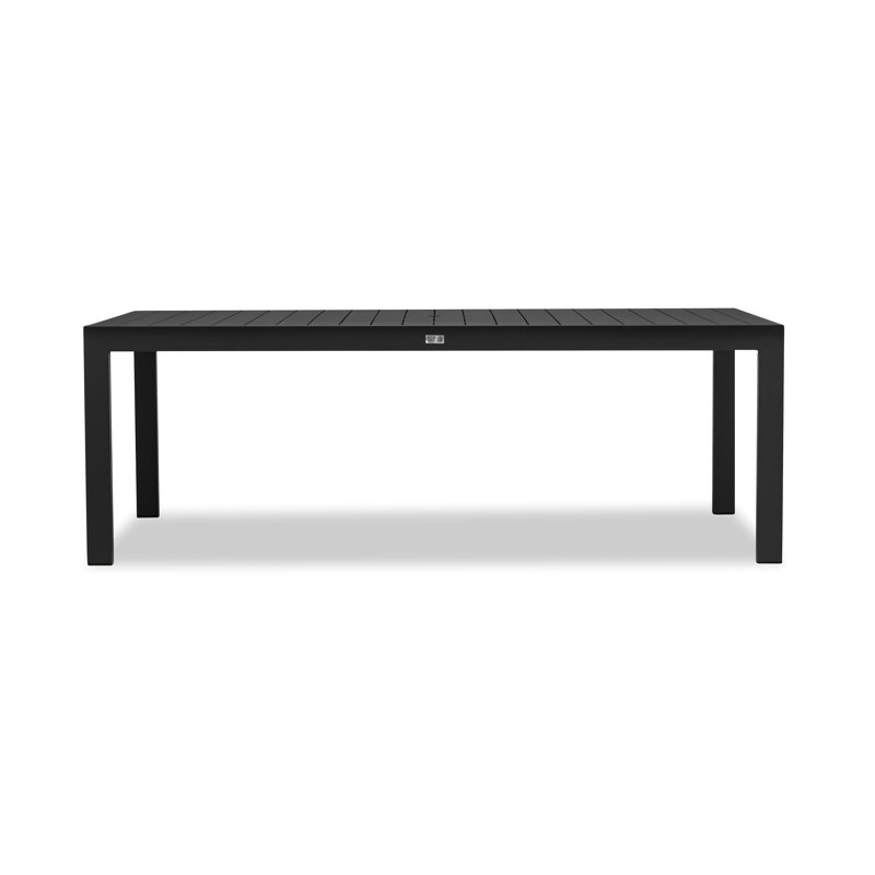 Dune Outdoor Dining Table, Black, 29.5"H x 86.5"D x 41.75"W