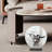 Rock plate rotating minimalist coffee table