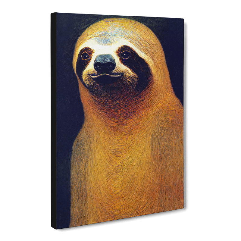 Sloth - Wrapped Canvas, 50cm H x 35cm W x 3cm D