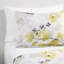 Édredon simple TG avec draps - Imprimé botanique jaune et gris moderne, microfibre douce, rembourrage, poches latérales pour plus de rangement, comprend édredon, taies décoratives, draps, taies d'oreiller, peut accueillir jusqu'à-127364610