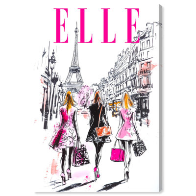 «Girls Trip to Paris», reproduction d'art sur toile par Art Remedy