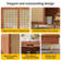 360° Expandable Rotating Bar Table With Storage Cabinet