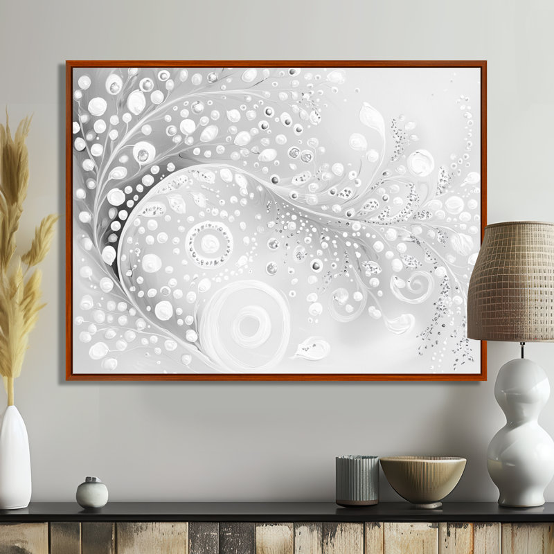 «Abstract Luminous Spiral Waves II», art mural abstrait avec vagues modernes, H 12 po x l 20 po, Brun