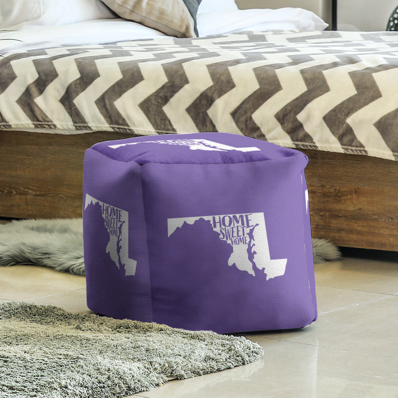 Repose-pieds à cubes maryland the home, Mauve