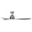 Whitehaven 56" Smart WiFi Indoor/Outdoor DC Ceiling Fan with Remote, Damp Rated, Brushed Chrome with Koa Blades-69556333-67499161
