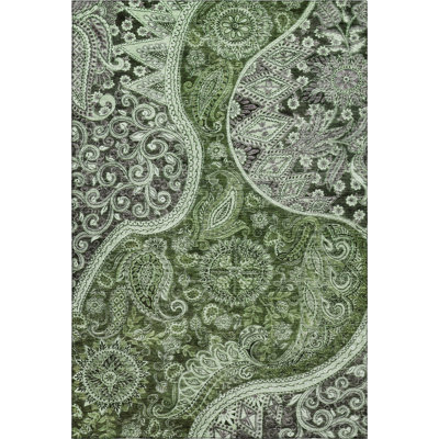 Premium Machine Washable Jamestown AMF1078 Swirl Rug