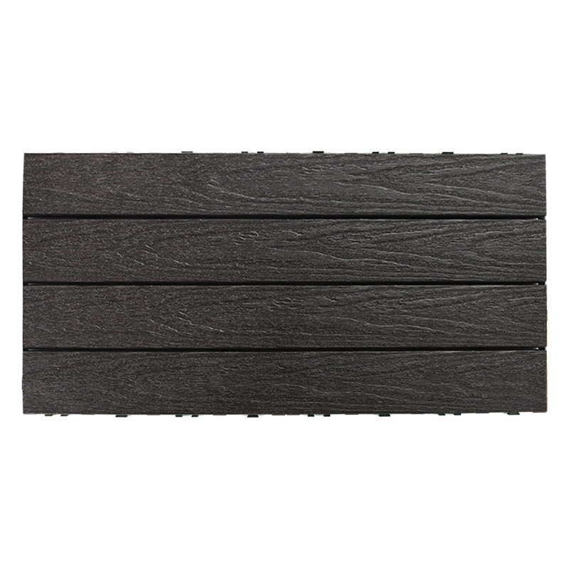 Planche de terrasse en composite UltraShield Naturale 24 "x 12", Charbon hawaïen