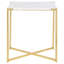 Amelia Stone Cross Legs End Table