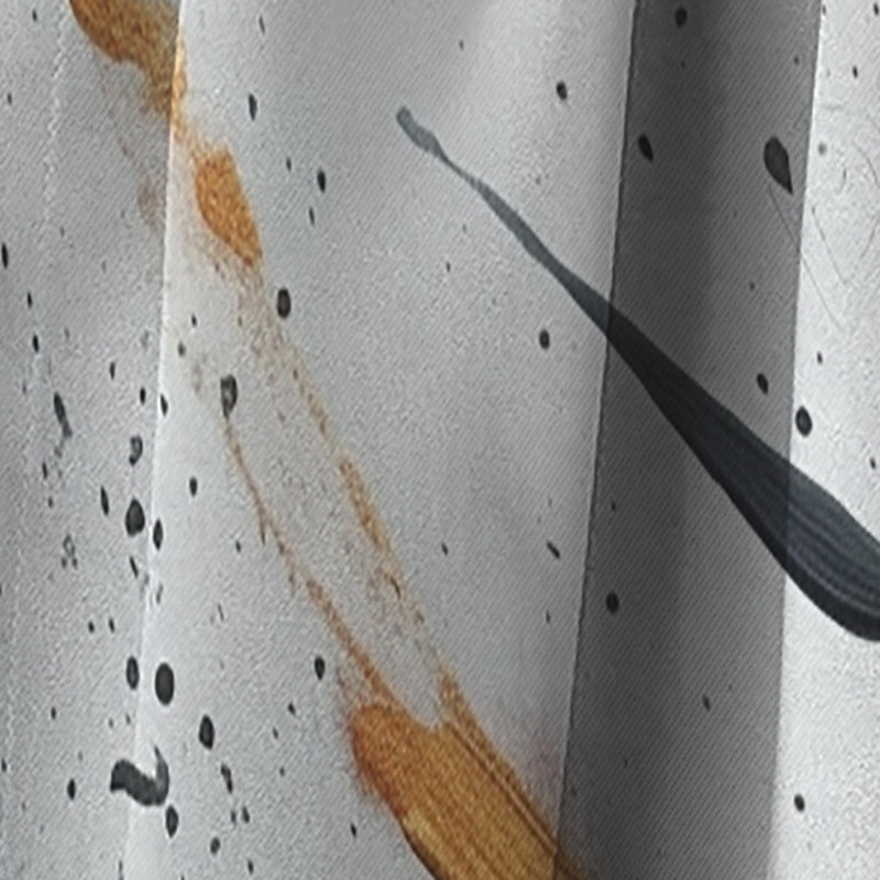 Jordan - Abstract Marble Marble Blackout Curtain - 1 Panels, 52" W x 108" L