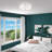 Bazilijus Fabric Semi Flush Mount-704683683-704683680