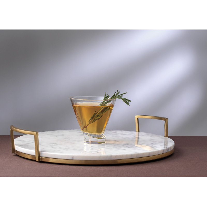JoyJolt Aqua Vitae Octagon Martini Glasses, 8.1oz