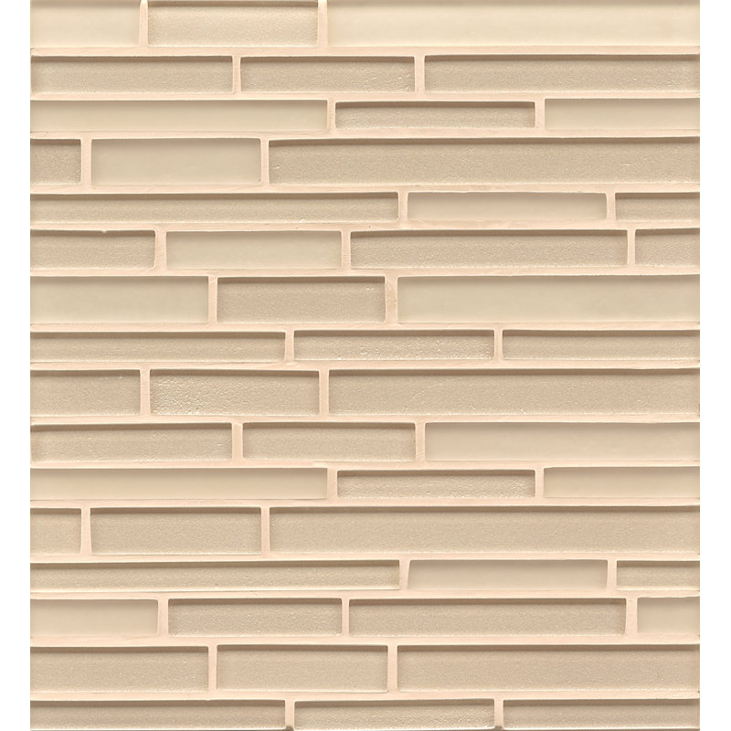 Manhattan Glass Linear Mosaic Wall & Floor Tile, Blonde