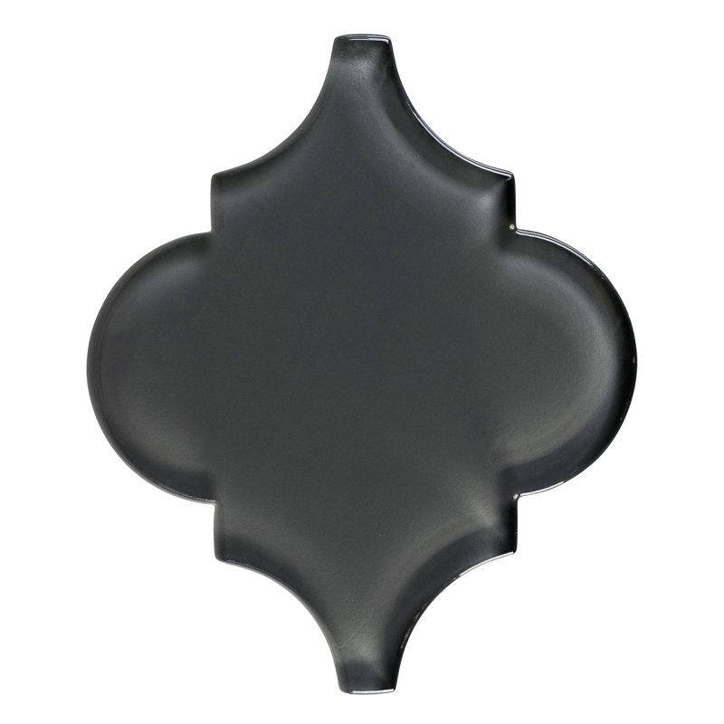 Viola 5" Arabesque Glass Kitchen Backsplash, Bathroom, Shower, Pool, Wall and Floor Tile, Quentin Glossy
