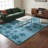 Blair Authentic Hand-Tufted Handmade Blue & Gray Modern Starburst Wool Area Rug