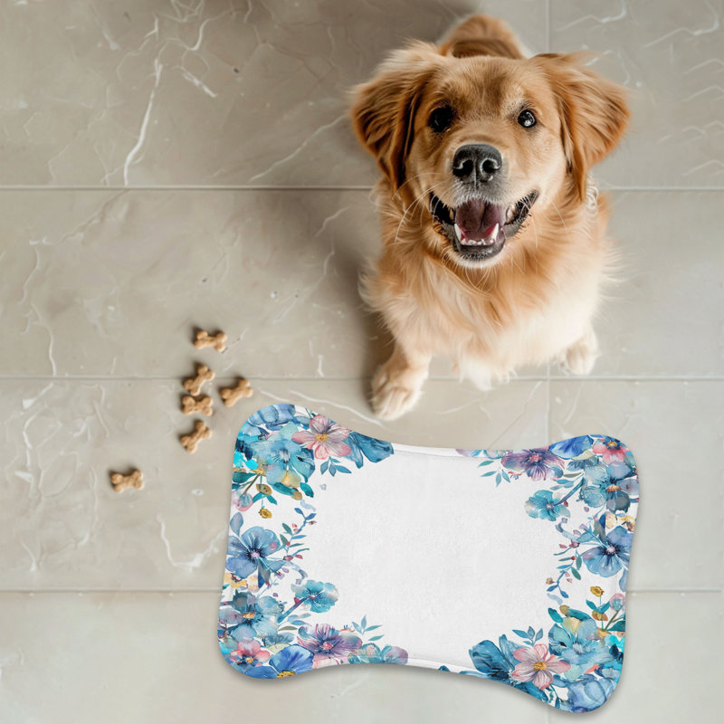 Tapis à motif floral subtil - 1 pièce