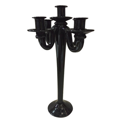 Glass Tabletop Candelabra