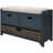 Versatile Use Wood Shoe Storage Bench with Removable Basket and 2 Drawers-1712727503