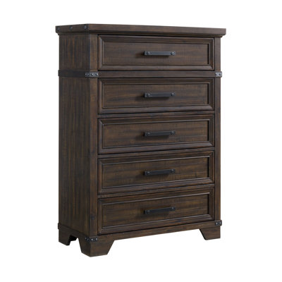 Picket House Furnishings Canyon Ridge 5-Drawer Chest in Charcoal by Picket House Furnishings