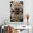 Brampt Leopard Growling Reflection-108543956