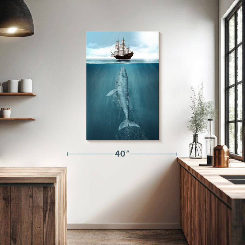 Brampt Large Whale, 39" H x 26" W