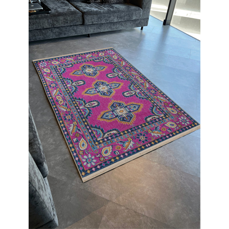 Moroccan Indoor / Outdoor Rug, Rectangle 4' x 6'7"