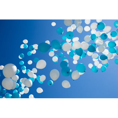 Balloons in the Sky 1 Piece Wrapped Canvas Wall Art